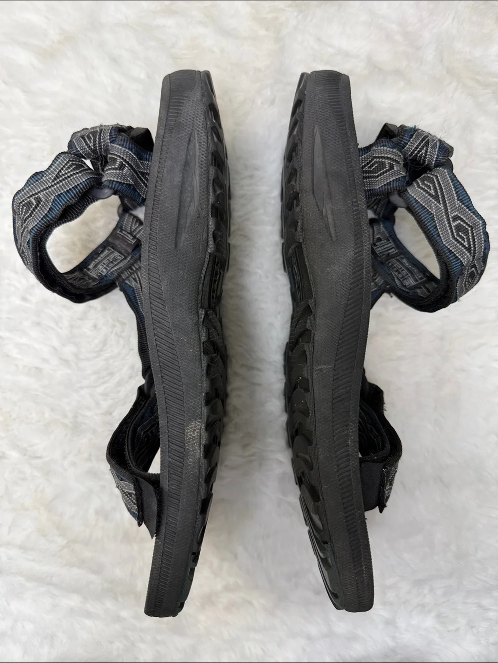 Teva Torin 6584 Men’s 9 Sport Hiking Water Sandals Black Gray Adjustable Trail